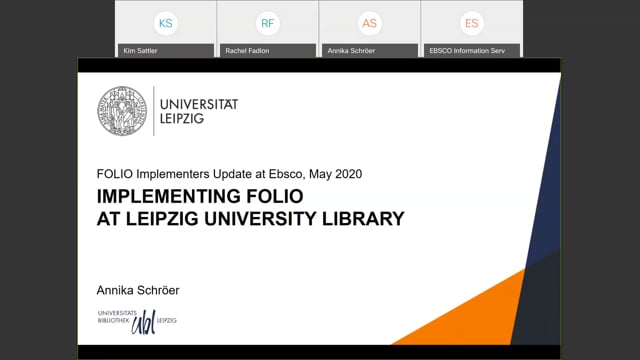 FOLIO Community Update with Leipzig University