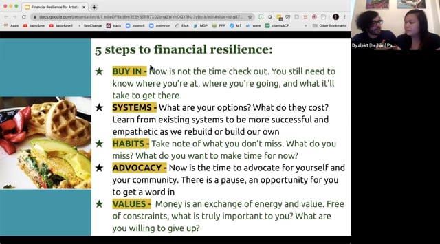 Bowery Poetry: 5 Steps to Financial Resilience [May 2020]