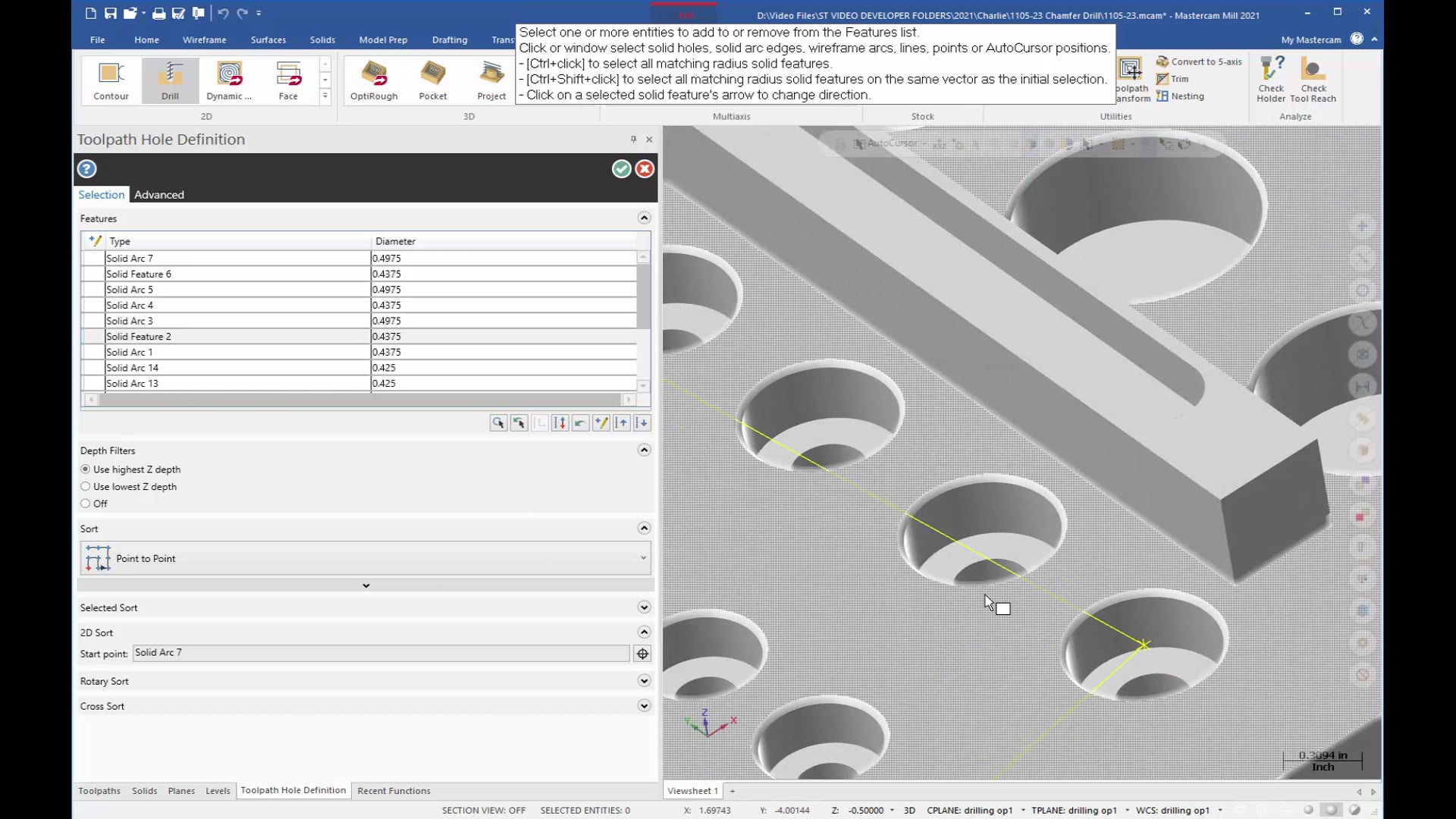 Hole Making Toolpaths