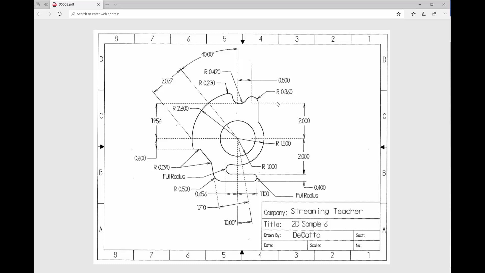2D Sketcher Project 6