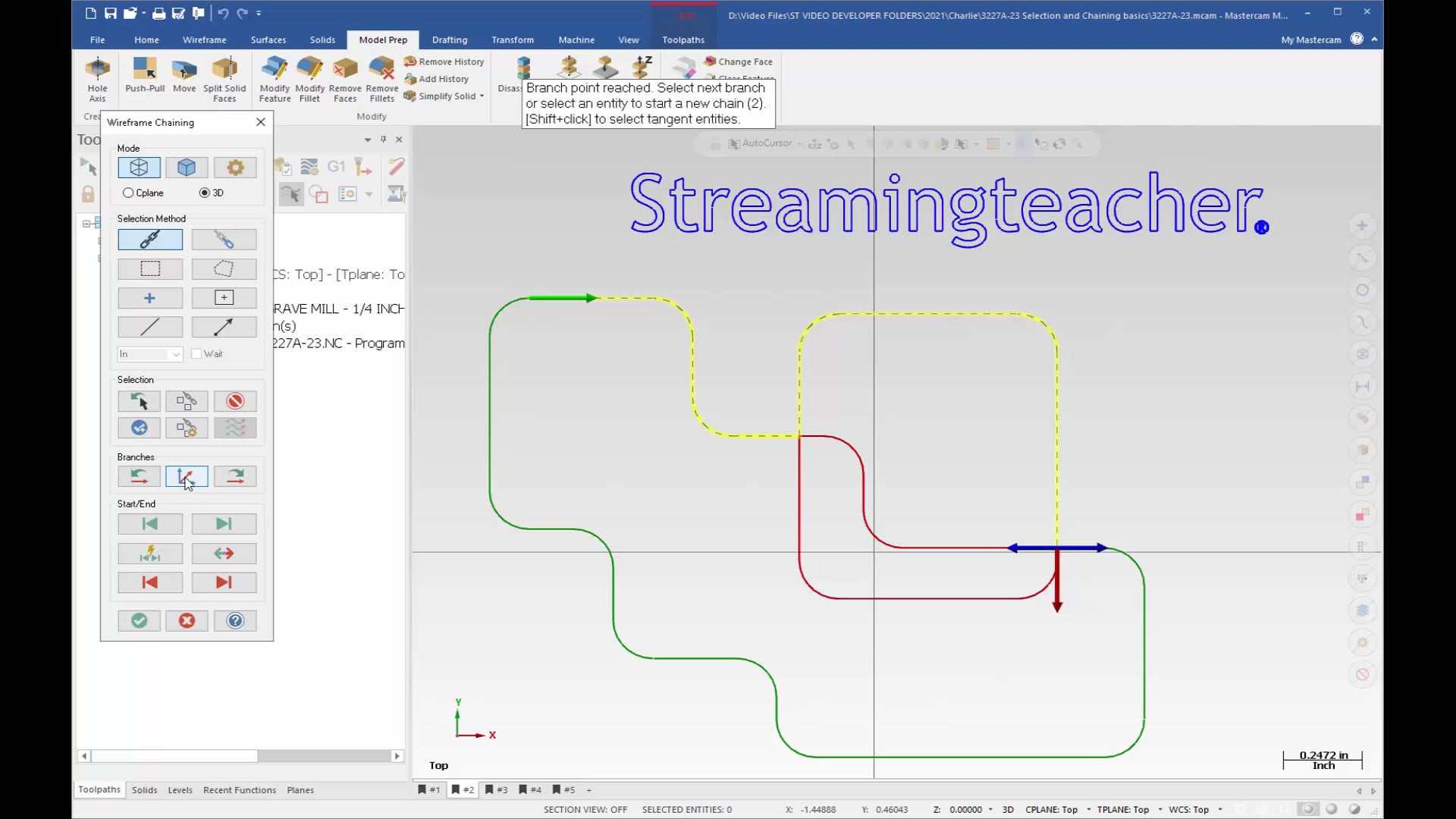 Geometry Selection and Chaining