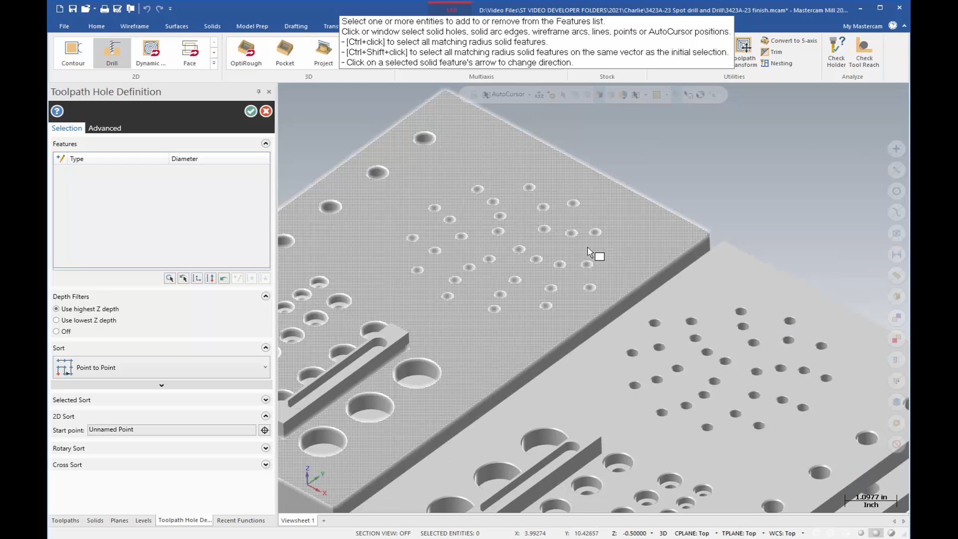 Hole Making Toolpaths