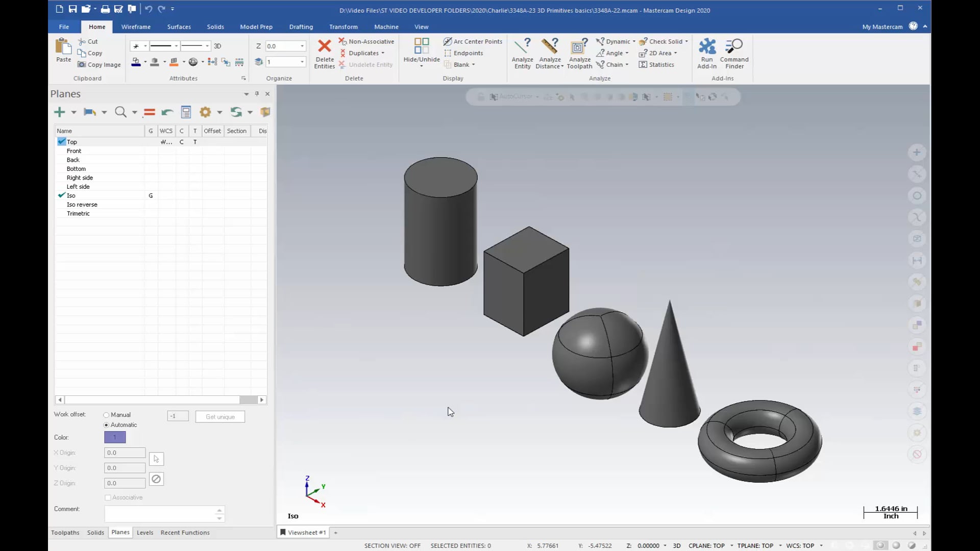 3D Primitives Basics