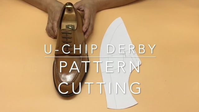 U-TIP DERBY　pattern cutting  (U-チップ　ダービー　パターンカッティング）