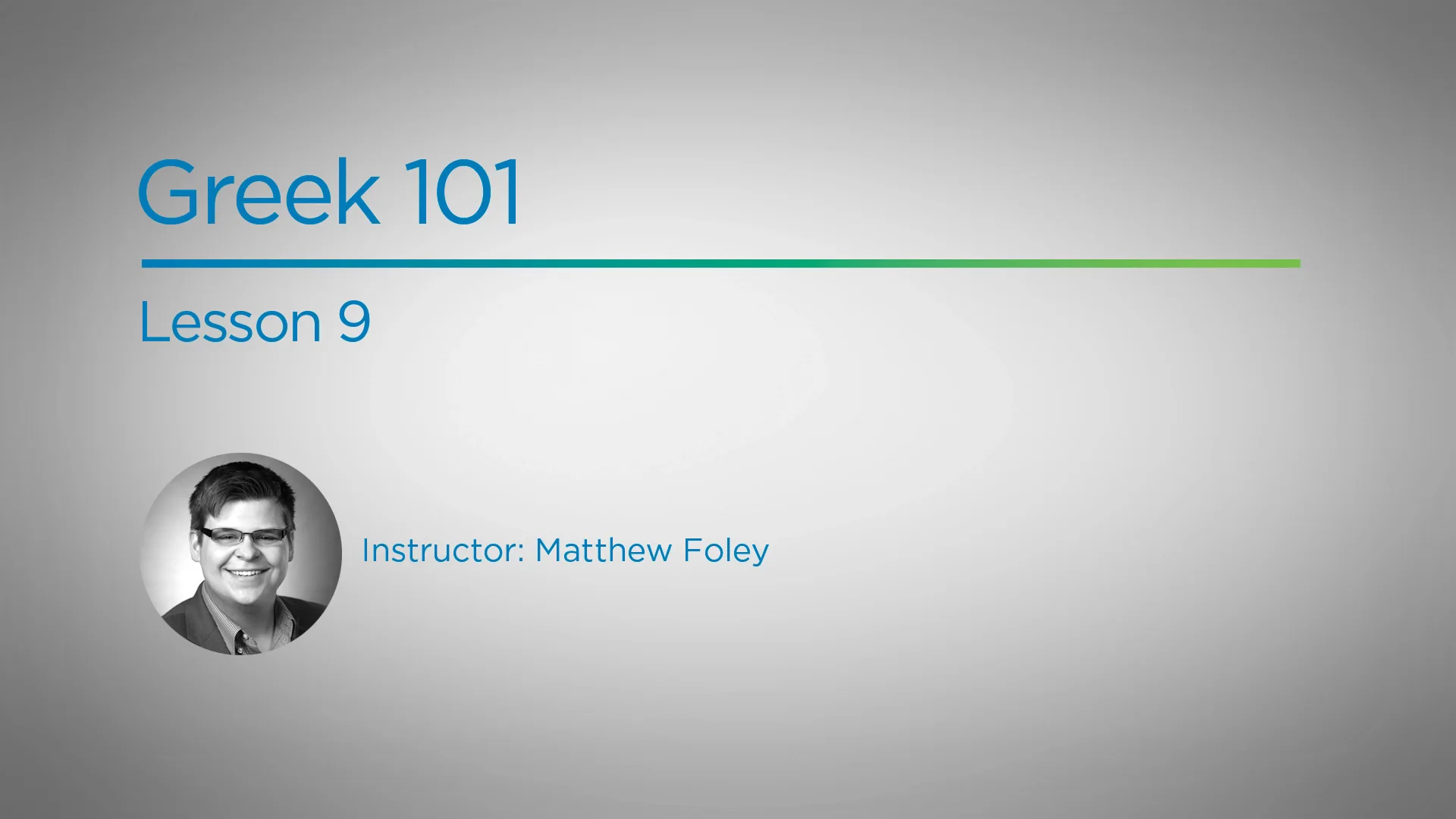Lesson 9 Greek 101 on Vimeo