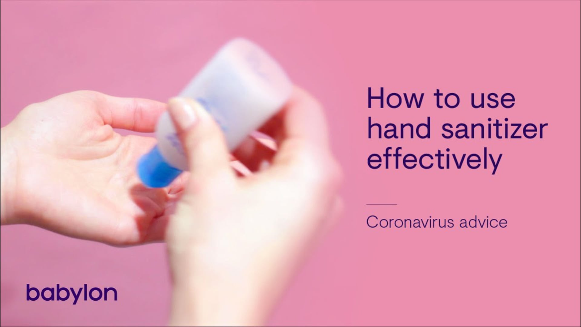 How to Use Hand Sanitizer Effectively