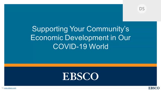 Supporting Your Community’s Economy in Our COVID-19 World WEBINAR