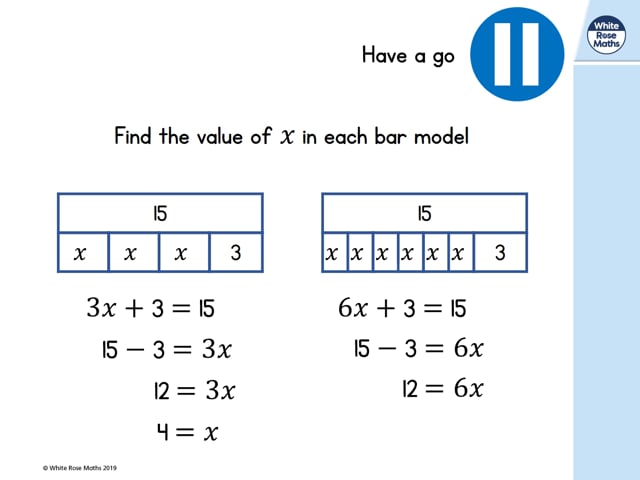 New Under 15xxx Video - Year 6 - Week 7 - Lesson 4 - Solve simple one-step equations on Vimeo