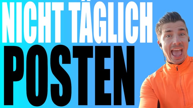 Warum ich NICHT täglich poste