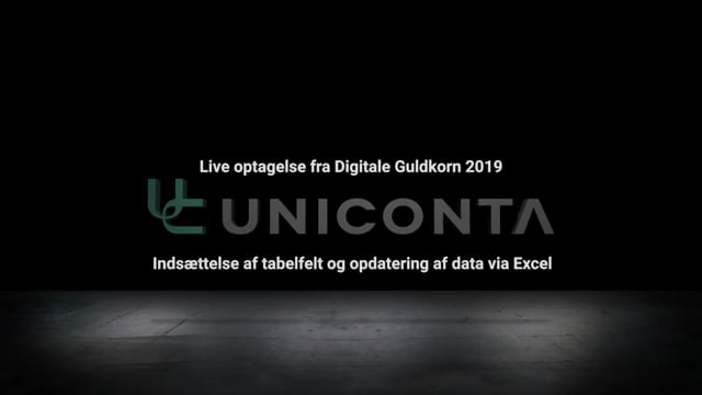 Indsættelse af tabelfelt og dataopdatering i Uniconta.