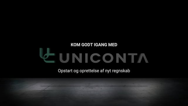 Kom godt i gang med Uniconta og opret et nyt regnskab