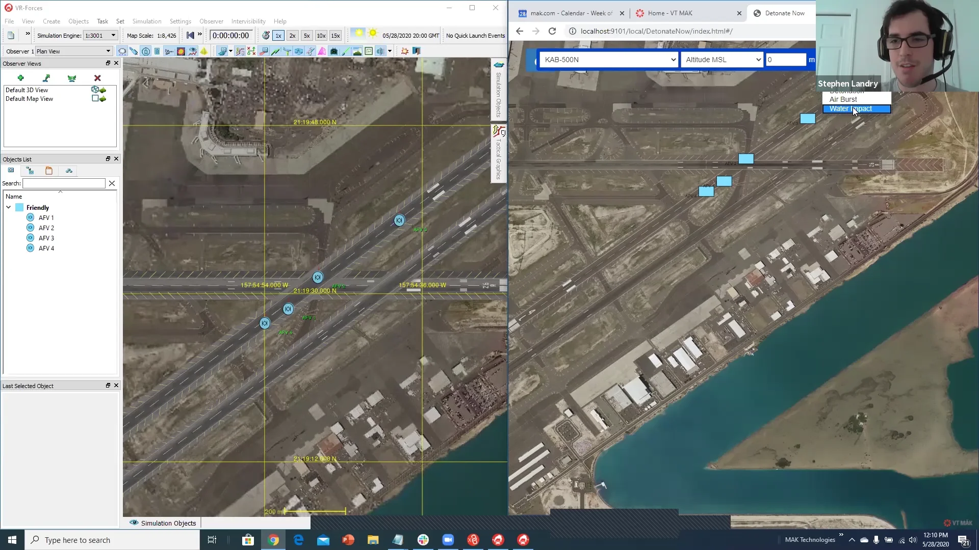 Lunch with MAK - Simulation Over The Cloud with WebLVC - 5-28-20