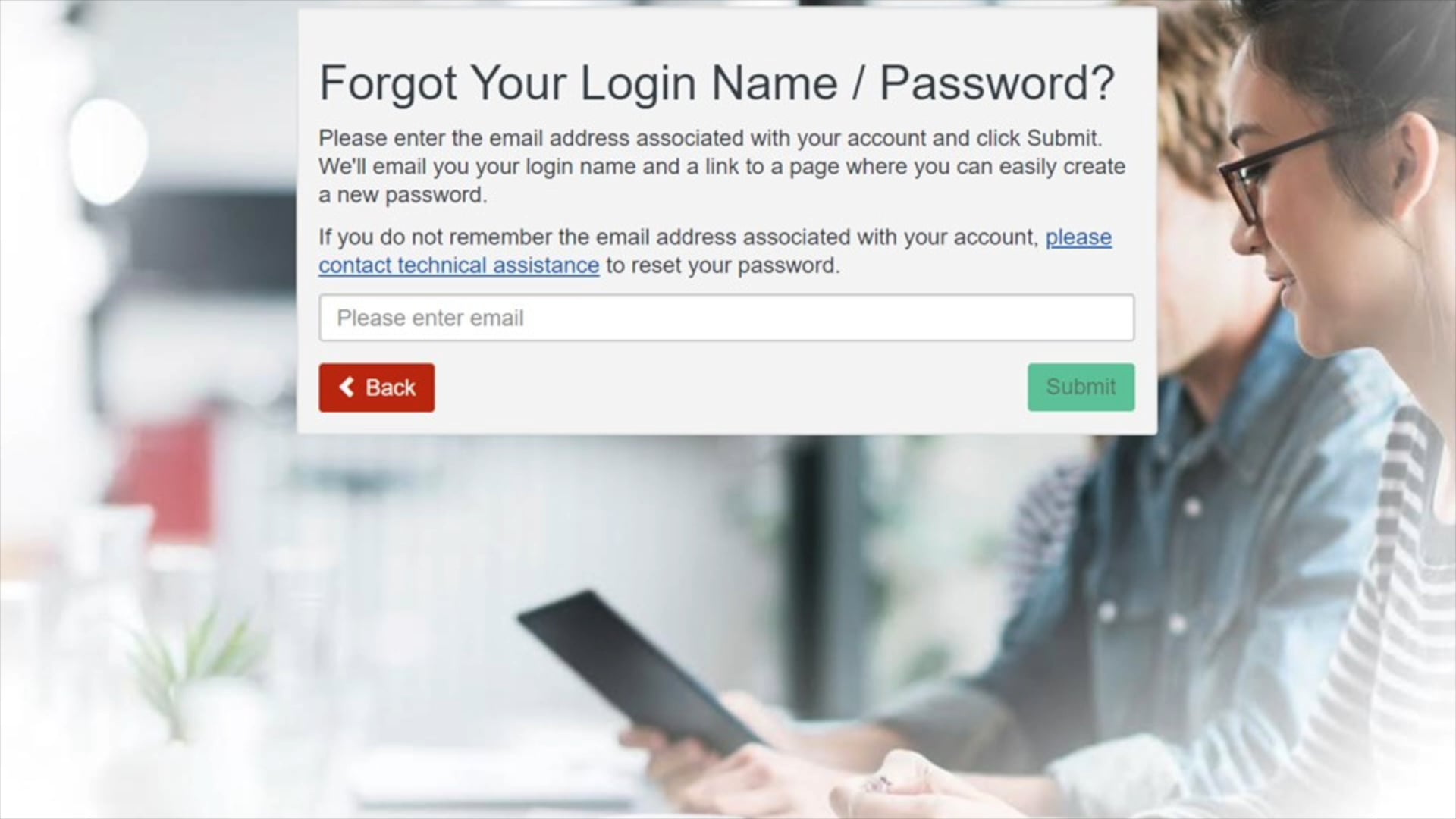 CDC Train - Forgot Password on Vimeo