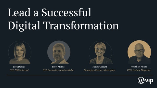 Thumbnail for: Live panel: Lead a successful digital transformation