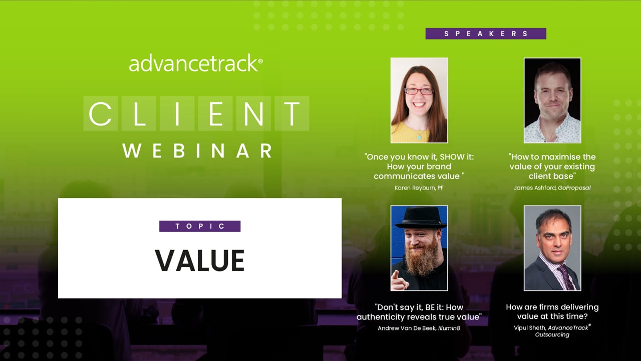 AdvanceTrack Client Webinar - Value
