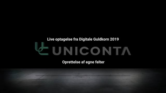 Oprettelse af egne felter i Uniconta.