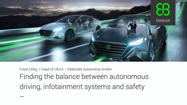 Finding the balance between autonomous driving, infotainment systems and safety