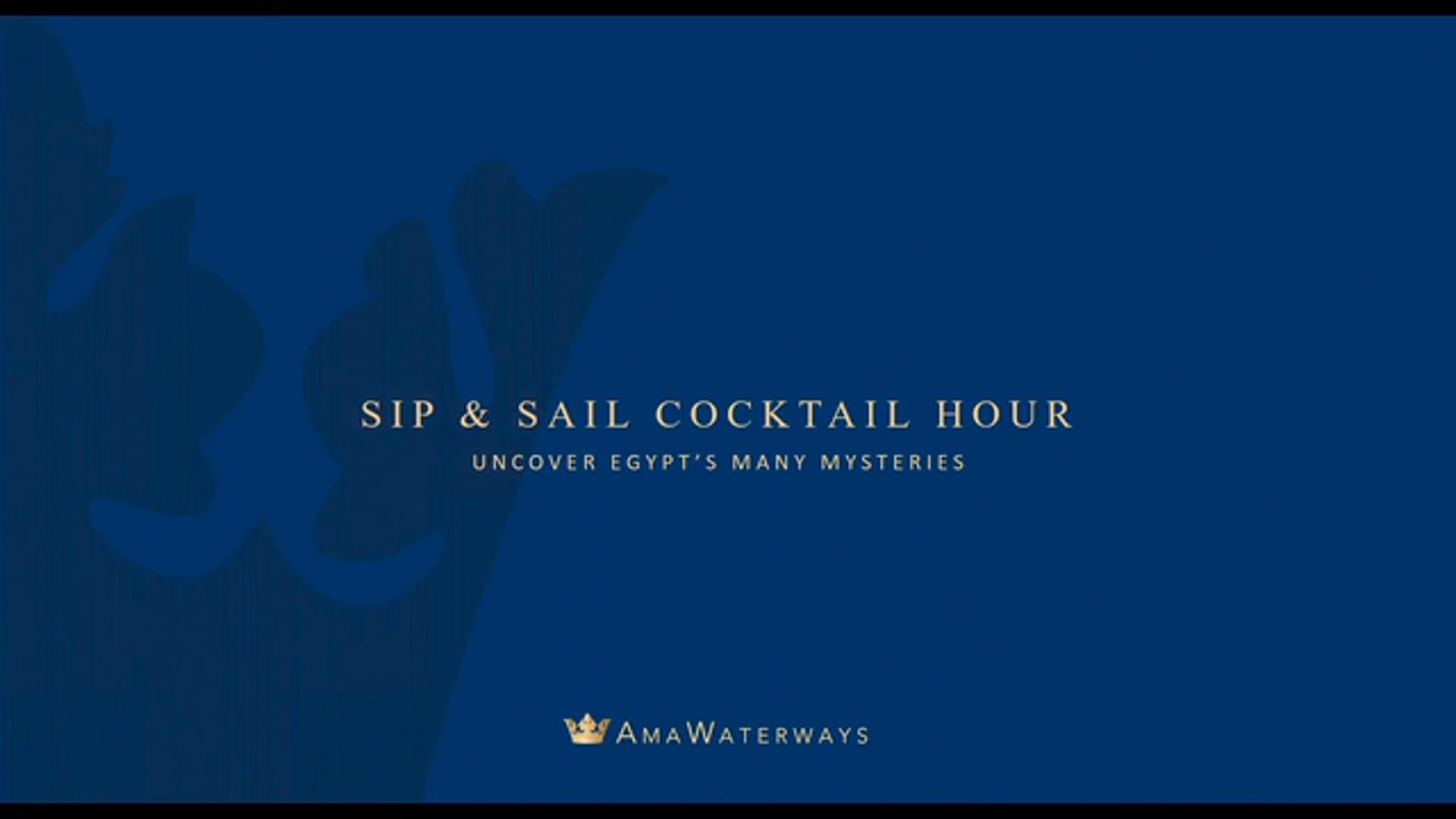 Sip & Sail Cocktail Hour - Uncover Egypt's Many Mysteries
