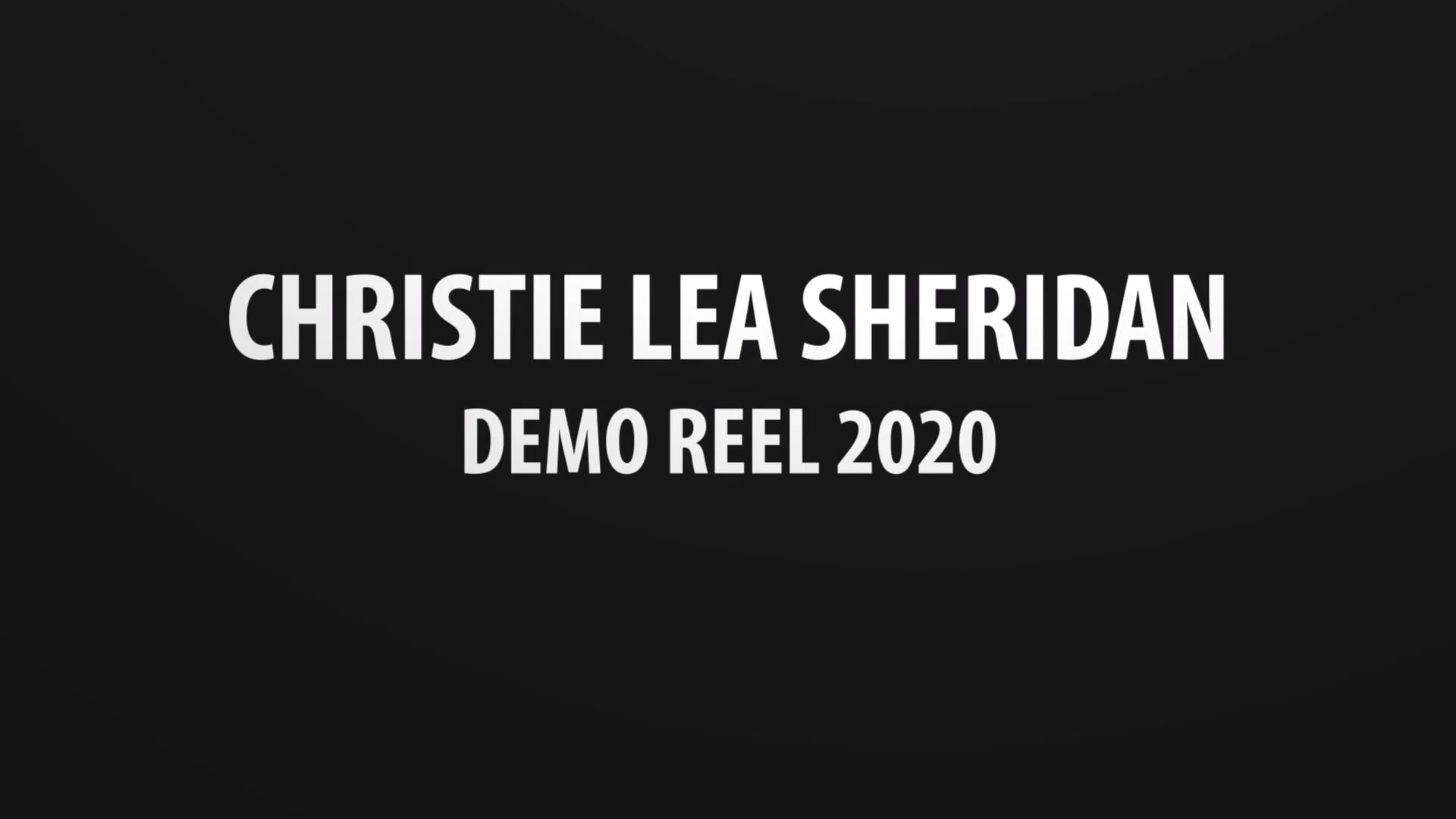 2020 Demo Reel