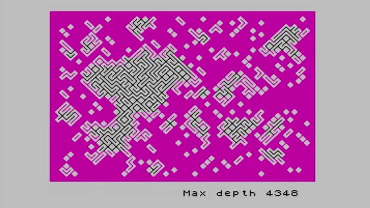 ZX BASIC Program to draw a pattern and fill it. (Running on a ZX Spectrum  Next.)