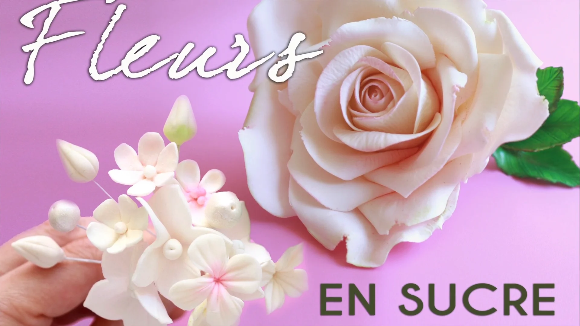 2 Ensembles De Sprays Floraux - Rose Bruyère - Pour Gumpaste Et Fondant