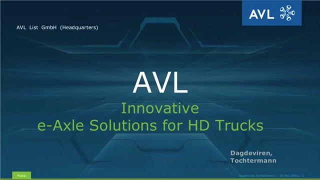 Innovative electric axle solutions for heavy duty trucks
