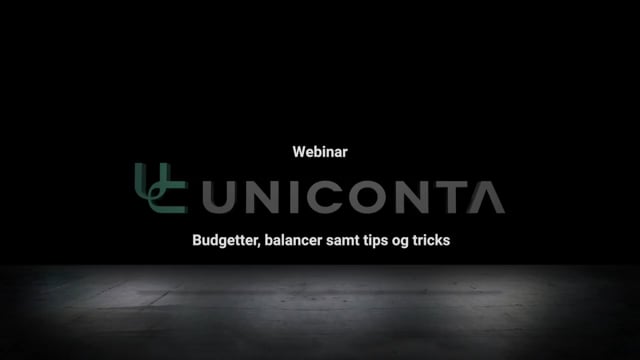 Budgetter, balancer samt tips og tricks