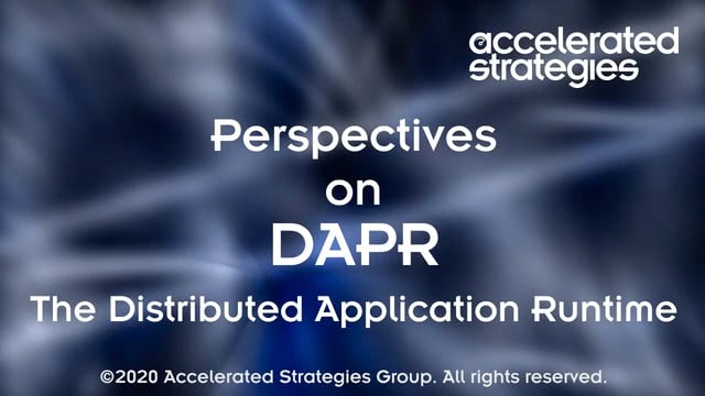 DAPR - Distributed Application Runtime