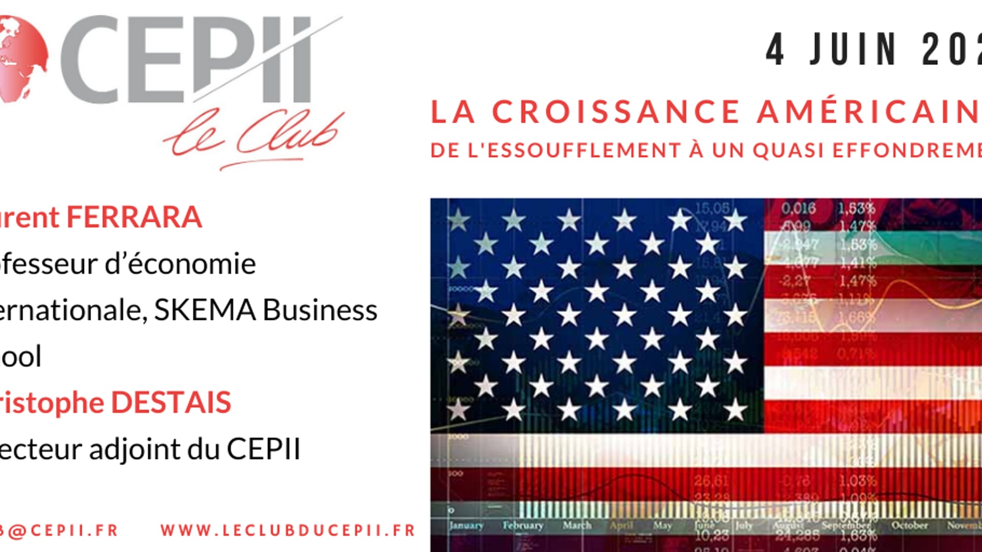 La croissance américaine : de l'essoufflement à un quasi effondrement ?