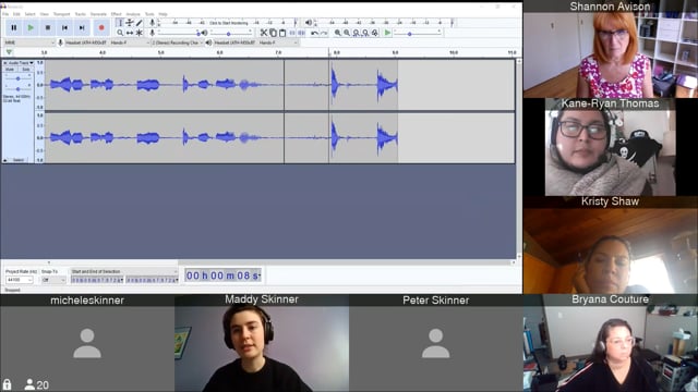 Recording in Audacity