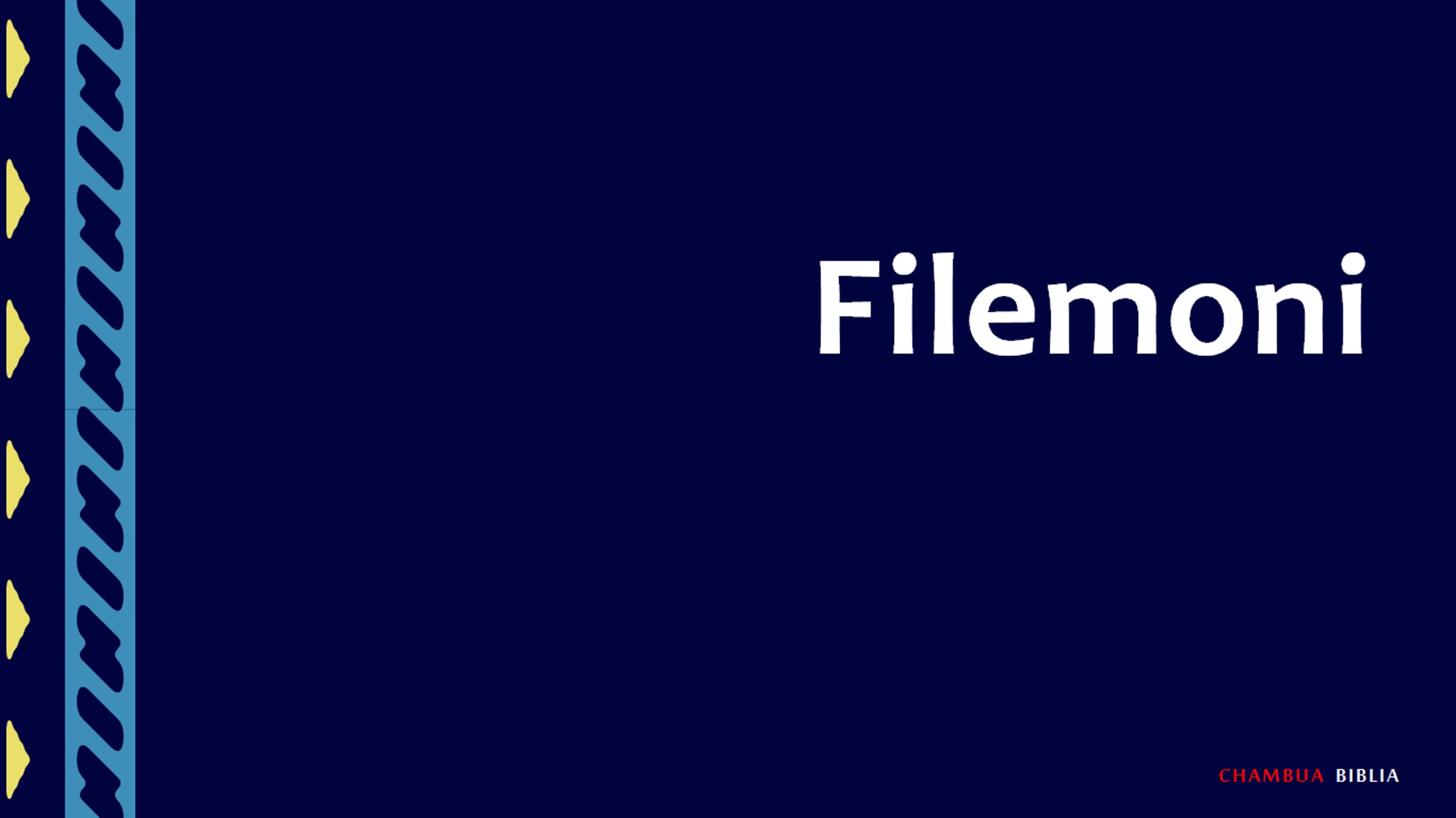 Kitabu cha Filemoni - Philemon (Swahili) Bible Study | Videos & Movies ...