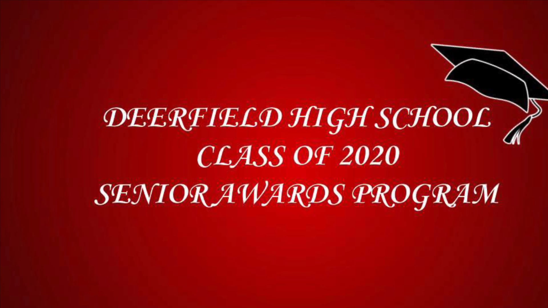 Deerfield, WI. High School Senior Awards 2020 on Vimeo