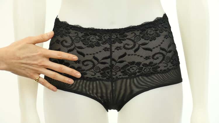 Retro Lace-Waist Padded Panty (Item #9040) on Vimeo