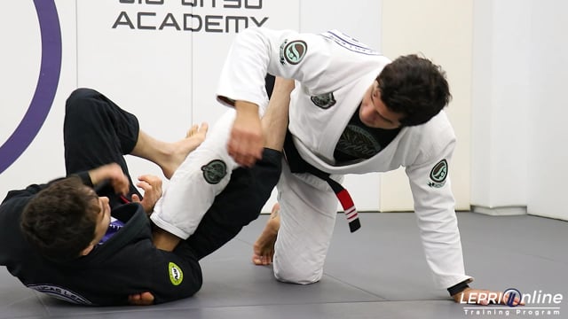 Straight Ankle Lock Escape from 50/50 Variation When Opponent Hooks the Leg