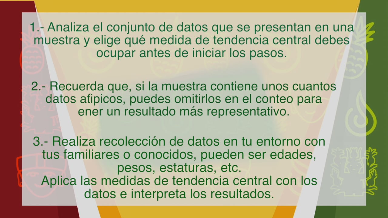 Medidas de tendencia central