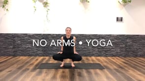 Yoga without the use of arms, wrists & hands - 30 minutes