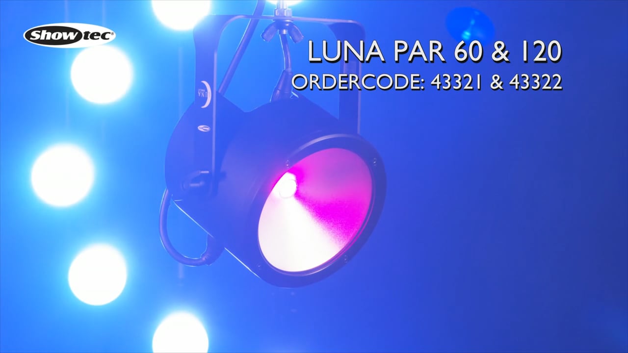 Showtec Luna PAR 60 & 120. Order Code 43321 and 43322
