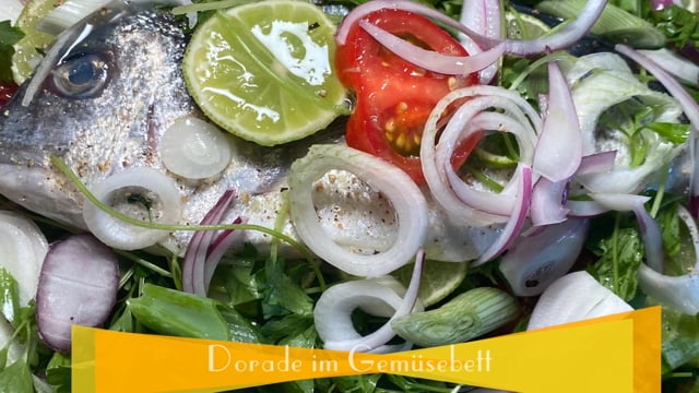 Dorade im Gemüsebett