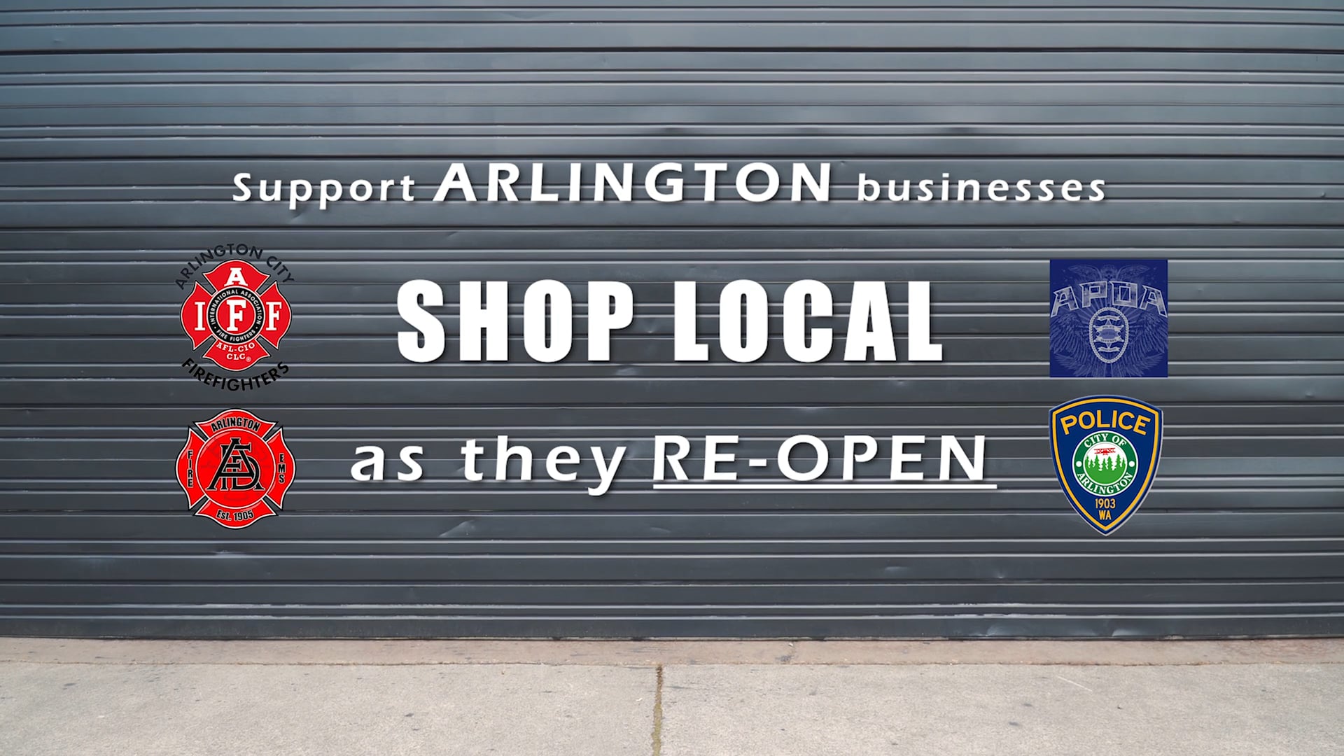 Shop Local with Arlington Fire and Police