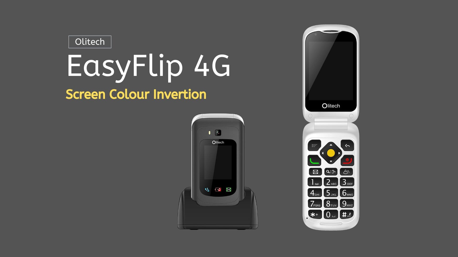 Olitech EasyFlip 4G - Screen Colour Invertion