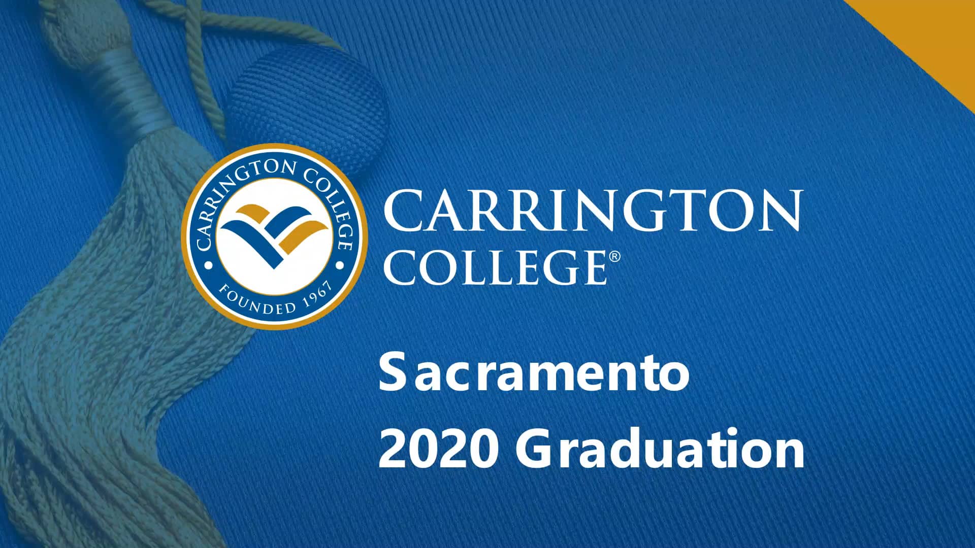 Carrington Sacramento 2020 Graduation on Vimeo