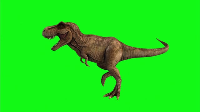 3d Dinosaur Running Away GIF