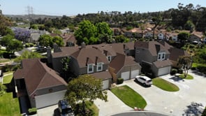 Aerial shots of Townhome Roofing Project