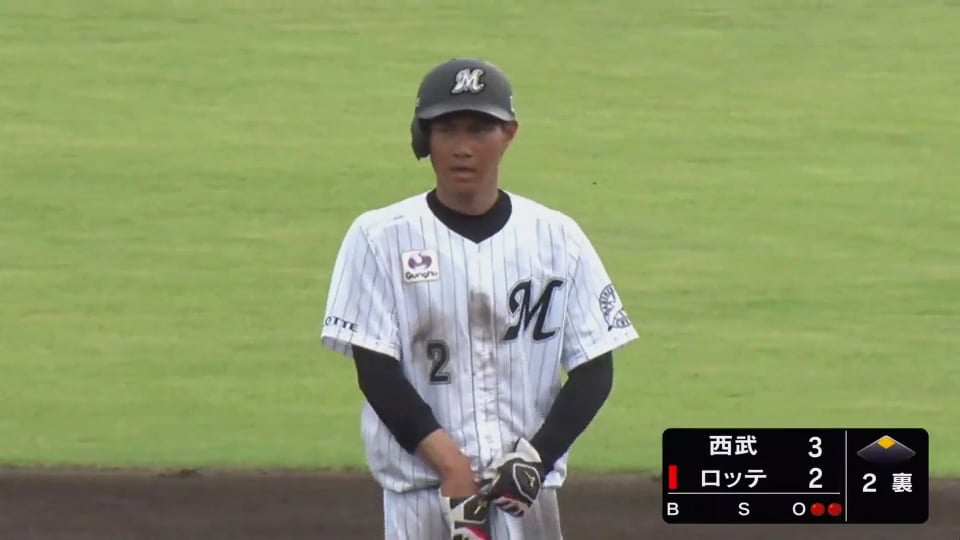 【2軍練習試合】相手に迫る一打!! マリーンズ・藤原の2点タイムリー2ベース!! 2020/6/12 M-L(ファーム練習試合)