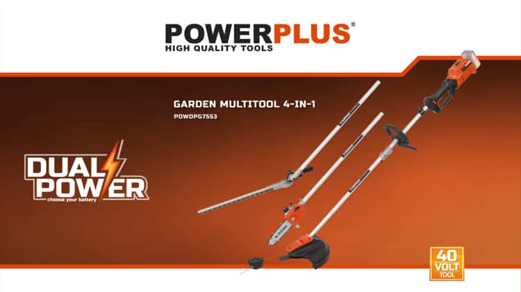 Powerplus - Dual power garden - POWDPG7536 - Hedge trimmer - 40V