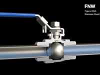 FNW® Figure 200A 2 in. Stainless Steel Full Port FPT Locking Lever 1000# Ball Valve FNW200AK at Pollardwater