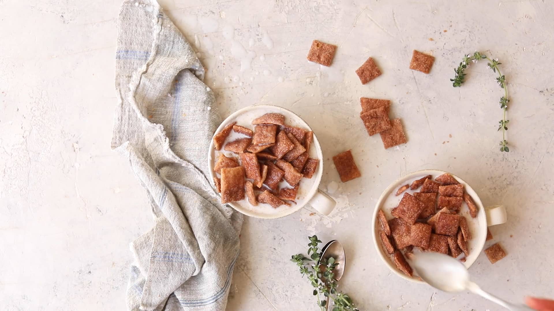 Homemade cinnamon toast crunch on Vimeo