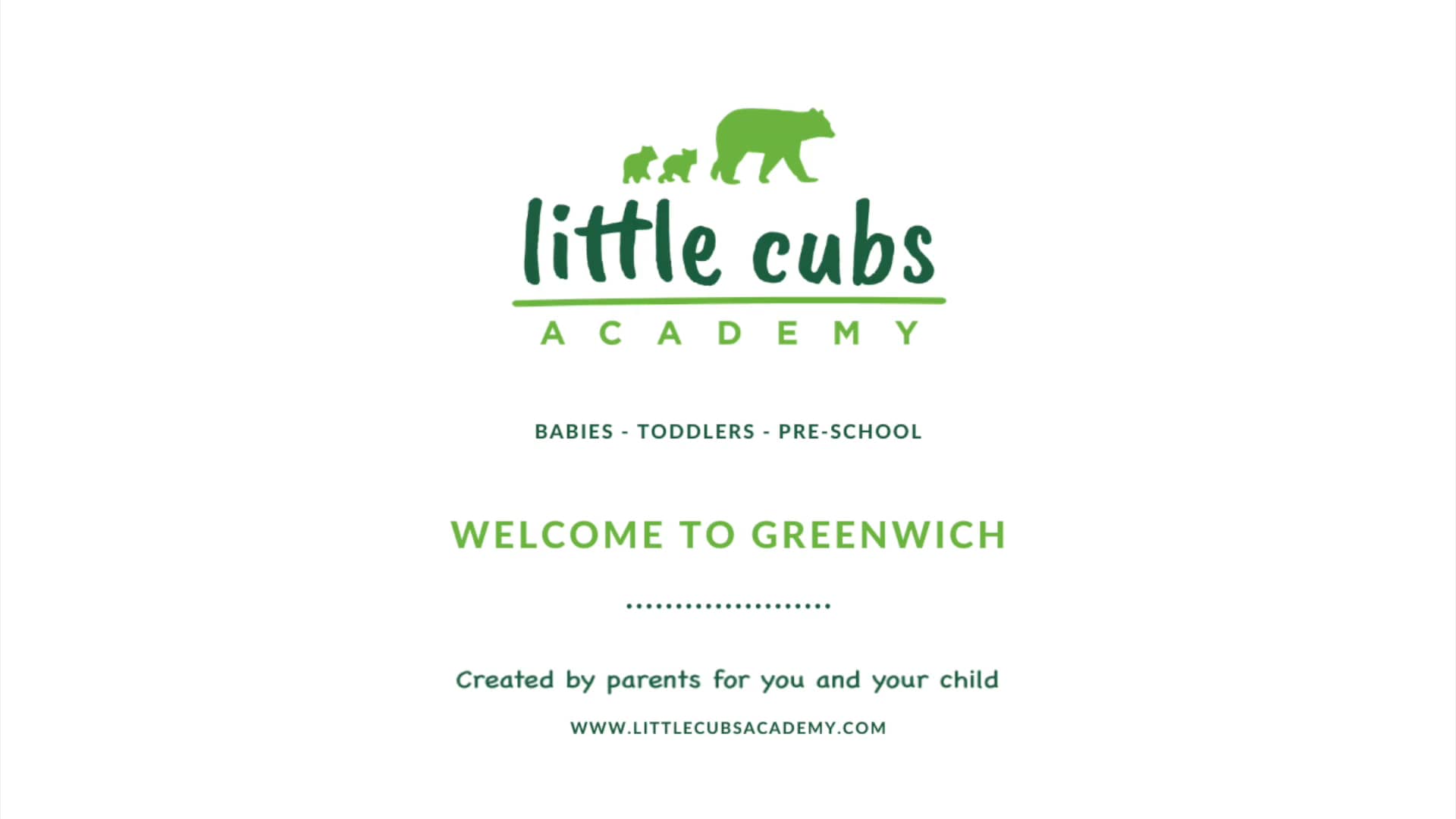 Little Cubs Academy Greenwich Slideshow Tour on Vimeo