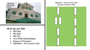 Ogbèalárá - Ifá for the Year 2020 #228