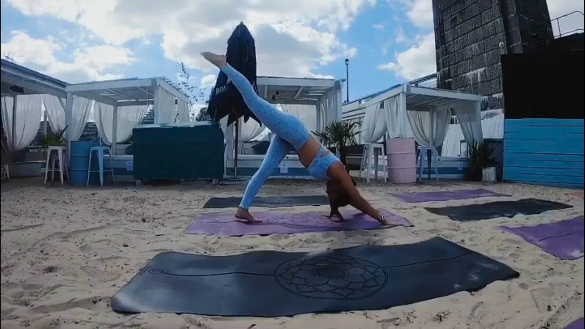 Beach Yoga at Neverland